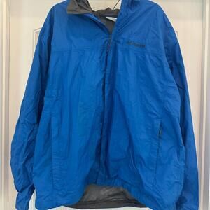 Columbia Men's XL Blue Rain Jacket